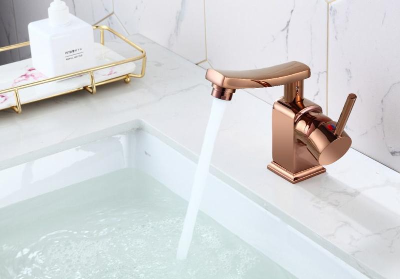 Imagem de Torneira de Banheiro/Lavabo Monocomando Misturador Modena Rosé Gold