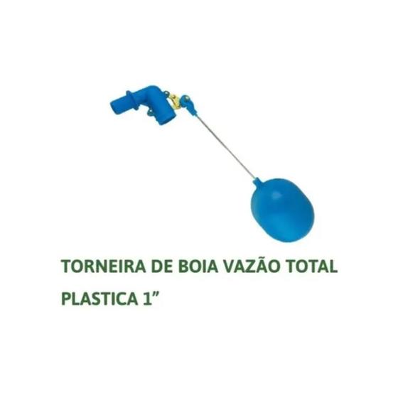 Torneira De Bóia Alta Pressão Alta Vazão Total Plástica 1 - Garden Menor preço em Torneira De Bóia Alta Pressão Alta Vazão Total Plástica 1 - Garden