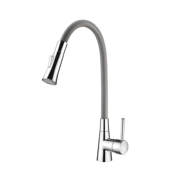 Imagem de Torneira De Cozinha Flexível Monocomando Cinza - Lorenzetti