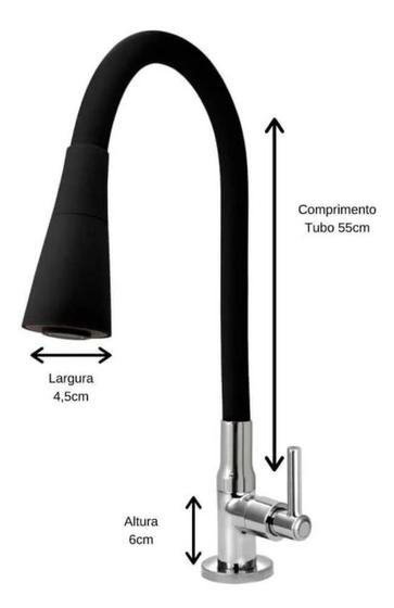 Torneira De Cozinha Monocomando Luxo Gourmet Dois Jatos Mesa Menor preço em Torneira De Cozinha Monocomando Luxo Gourmet Dois Jatos Mesa