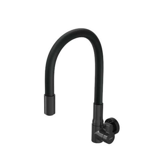 Torneira De Cozinha Parede Hydramotion Preta Menor preço em Torneira De Cozinha Parede Hydramotion Preta