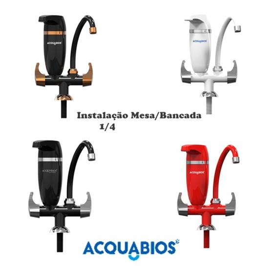 Torneira de Mesa/bancada com Filtro Acquabios Premium Cores Menor preço em Torneira de Mesa/bancada com Filtro Acquabios Premium Cores