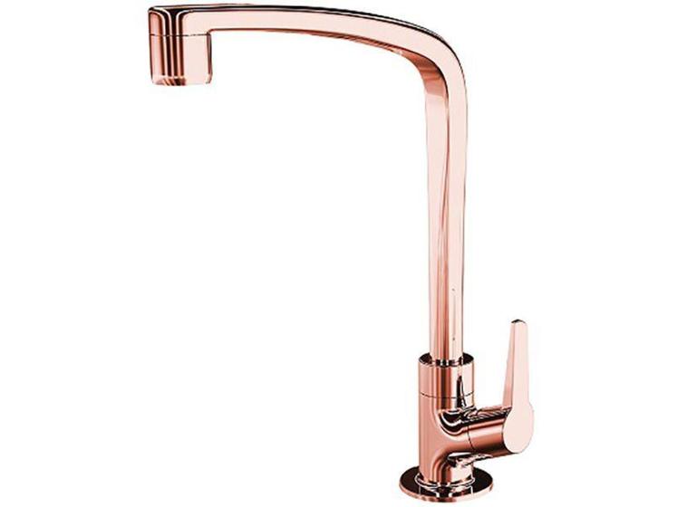 Imagem de Torneira de Mesa para Cozinha Flatt 1167 F71 - Bica Alta Rose Gold Lorenzetti