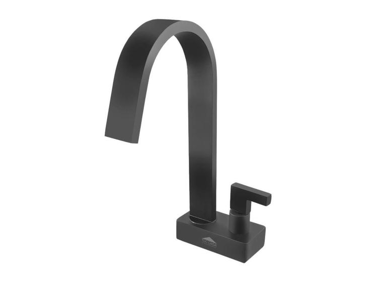 Imagem de Torneira De Mesa Preto Fosco Banheiro Siena Black 1192