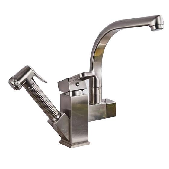 Imagem de Torneira Ducha de Luxo 360º Monocomando Ajustavel Cozinha Misturador Quente Frio 2 em 1 Gourmet