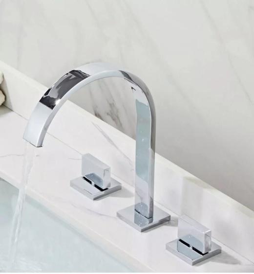 Torneira Duplo Comando Misturador Inox banheiro HF-0039 Menor preço em Torneira Duplo Comando Misturador Inox banheiro HF-0039