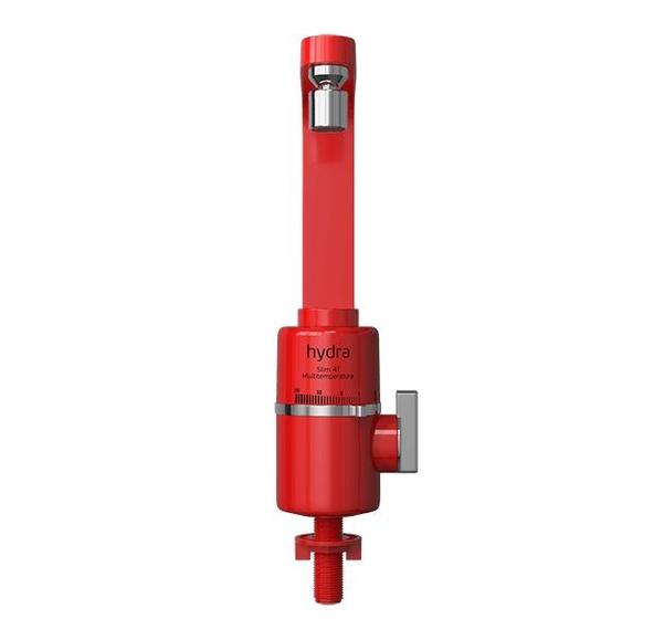 Torneira Elétrica Mesa Cozinha Slim 4T Hydra Vermelho 127V Imagem de Torneira Elétrica Mesa Cozinha Slim 4T Hydra Vermelho 127V