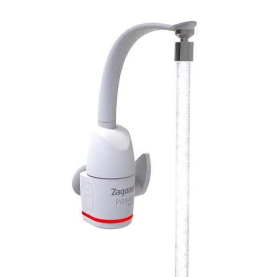 Torneira Elétrica Prima Touch Com Led Branco/Preto 110/220v Menor preço em Torneira Elétrica Prima Touch Com Led Branco/Preto 110/220v