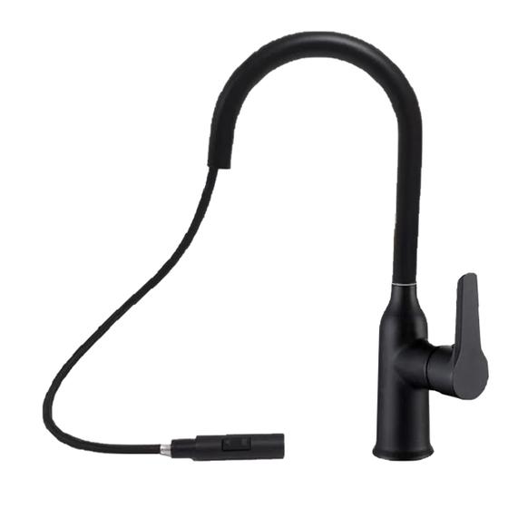 Imagem de Torneira Extensivel Gourmet Cozinha Pia Ducha Articulada Dois Jatos Monocomando Bancada Mesa Agua Quente Fria Sofisticado Luxo Moderno