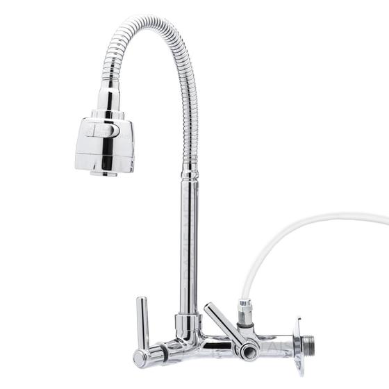 Torneira Gourmet c/ Adaptador Saida Filtro Purificador Metal Menor preço em Torneira Gourmet c/ Adaptador Saida Filtro Purificador Metal