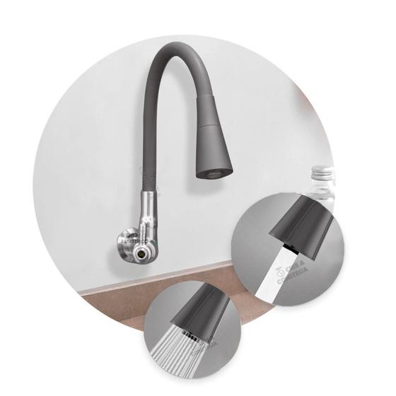 Torneira Gourmet Cone Black Matte Metal Parede 1/4 de Volta é ruim? Torneira Gourmet Cone Black Matte Metal Parede 1/4 de Volta é boa?