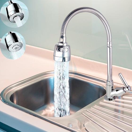 Imagem de Torneira Gourmet Cozinha Bancada Pia Mesa Cano Inox Flexível 1/4 de volta C-66 Cód. 1099-1