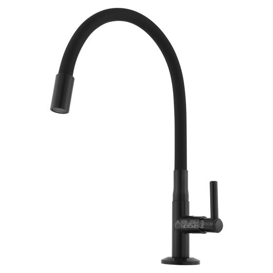 Torneira Gourmet De Pia Cozinha Bancada Tubo Flexível Preta Menor preço em Torneira Gourmet De Pia Cozinha Bancada Tubo Flexível Preta
