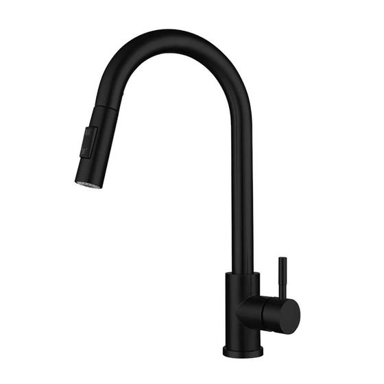 Imagem de Torneira Gourmet extensível Preto fosco com sensor