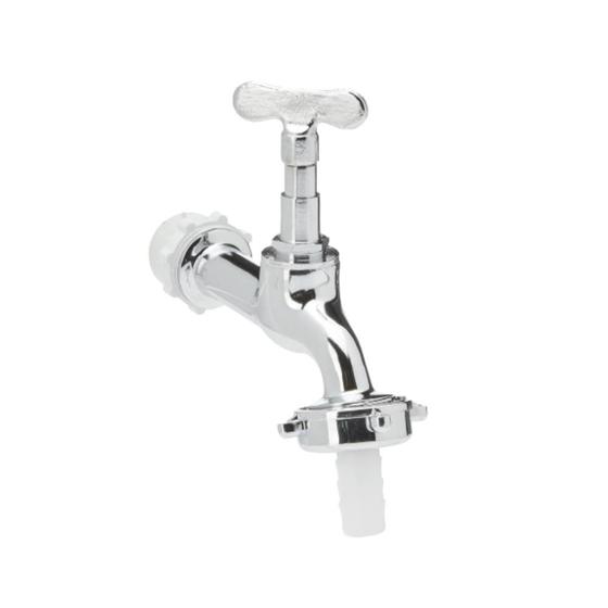 Imagem de Torneira jardim com chaveta 1/2" X 3/4" cromada clara inox