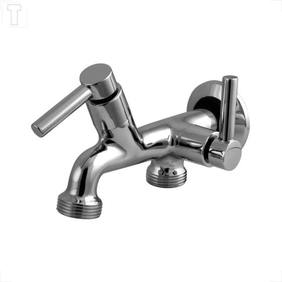 Imagem de Torneira kimetais 1083 c01 tanque/maquina parede 130mm c/bico mvs alfa 