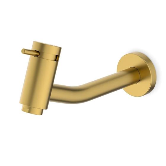 Imagem de Torneira Lavatório Basic Parede Matte Gold Celite