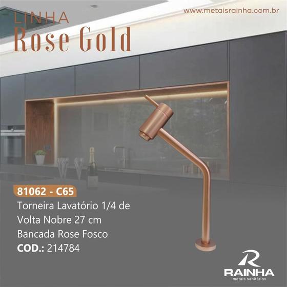 Torneira Lavatório de Bancada Nobre Rose 81062 - Rainha Menor preço em Torneira Lavatório de Bancada Nobre Rose 81062 - Rainha