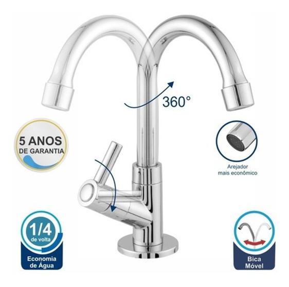 Torneira Lavatório Lavabo Banheiro ABS 1/4 Volta Menor preço em Torneira Lavatório Lavabo Banheiro ABS 1/4 Volta