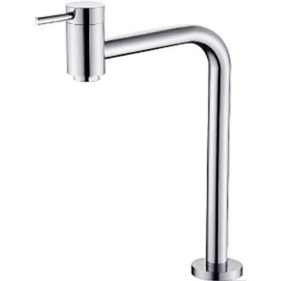 Imagem de Torneira Link Lavatório 90 1/4 Volta Bica Alta Banheiro Cozinha Metal Cromado - FV1010