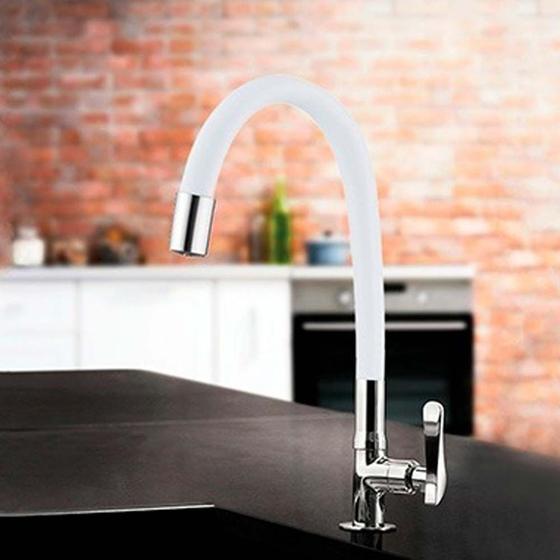 Imagem de Torneira Mesa Bica Flexível Lorenzetti Lorenflex Red 1177 R2