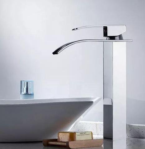 Imagem de Torneira Misturador Monocomando Cascata Slim Alta Metal