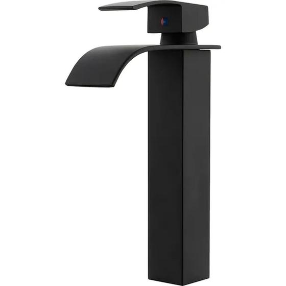 Imagem de Torneira Monocomando Cascata Slim Alta Black