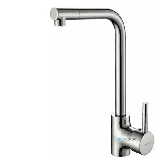 Torneira Monocomando Cozinha Gourmet Cromado Luxo Dk-8008b - DeckCasa Menor preço em Torneira Monocomando Cozinha Gourmet Cromado Luxo Dk-8008b - DeckCasa