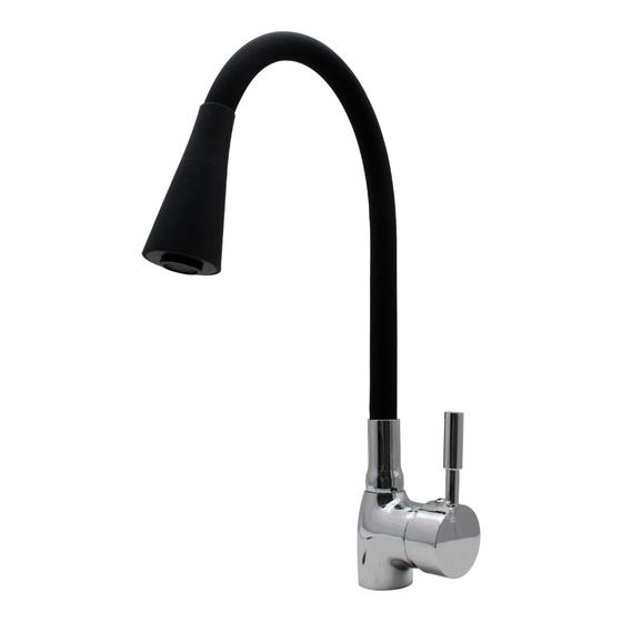 Imagem de Torneira Monocomando Gourmet New Smart Tubo Cone Black 3583