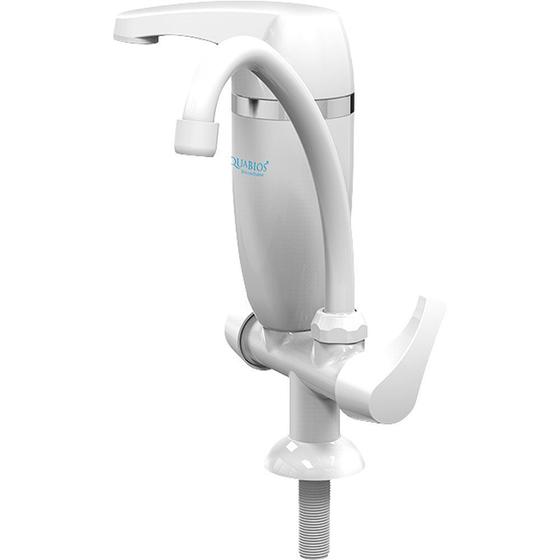 Torneira Móvel com Filtro Acquabios Bancada Acqua Premium Branca Menor preço em Torneira Móvel com Filtro Acquabios Bancada Acqua Premium Branca