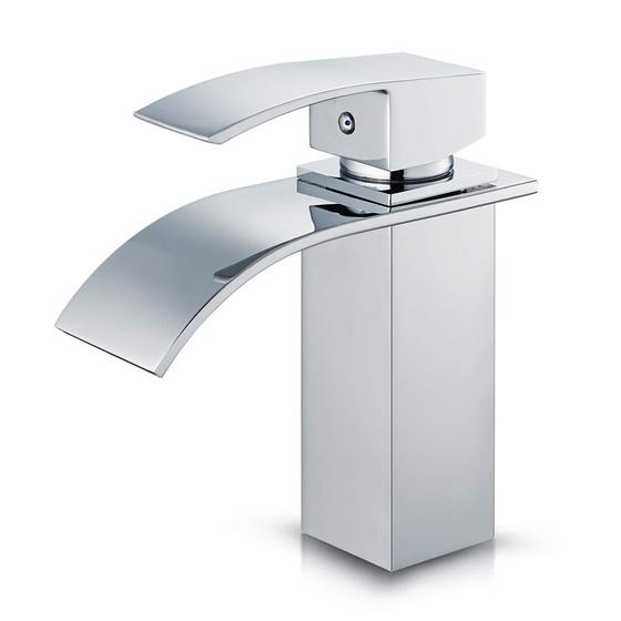 Torneira Para Banheiro Cascata Monocomando Baixa Cromada Cromo Menor preço em Torneira Para Banheiro Cascata Monocomando Baixa Cromada Cromo