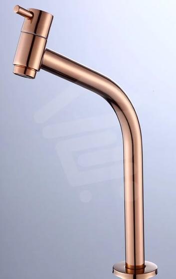 Imagem de Torneira Para Banheiro Link Redonda 1/4 De Volta 45 Bica Alta - Metal  ROSE GOLD / COBRE - FV1015RG