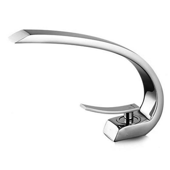 Torneira para banheiro misturador monocomando cromada luxo Menor preço em Torneira para banheiro misturador monocomando cromada luxo