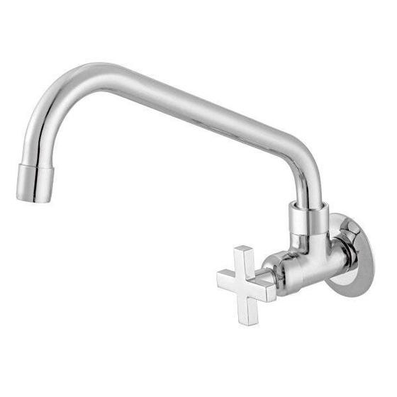 Torneira para Cozinha com Bica Móvel de Parede 1165 C 22 1/2 BA 1/4V Nya Meber Metais Menor preço em Torneira para Cozinha com Bica Móvel de Parede 1165 C 22 1/2 BA 1/4V Nya Meber Metais