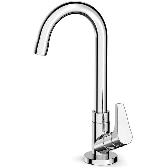Torneira para Lavatório de Mesa Bica Alta Like Cromada Menor preço em Torneira para Lavatório de Mesa Bica Alta Like Cromada