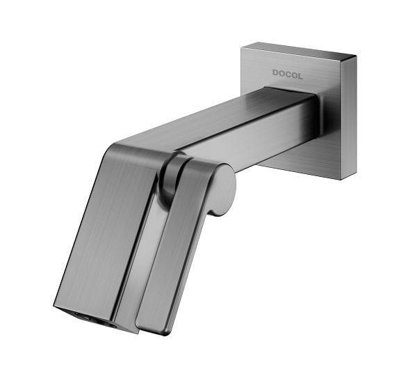 Imagem de Torneira para Lavatório de Parede Stillo Chroma Grafite Escovado - Docol - 00823470 - Unitário