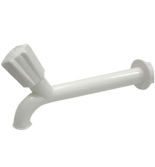 Imagem de Torneira Para Pia Multiuso 15 Cm Autosserviço Com Bitola 1/2" - 3/4" Branco Durín