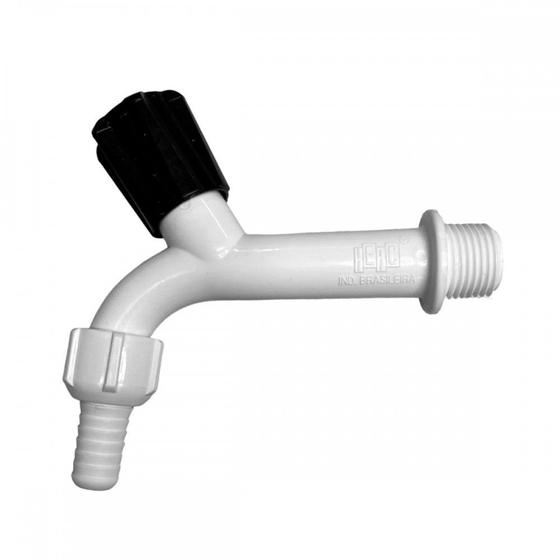 Imagem de Torneira Tanque Herc Plastica 1120 - 1/2'' Com Bico - Kit C/12 Pecas