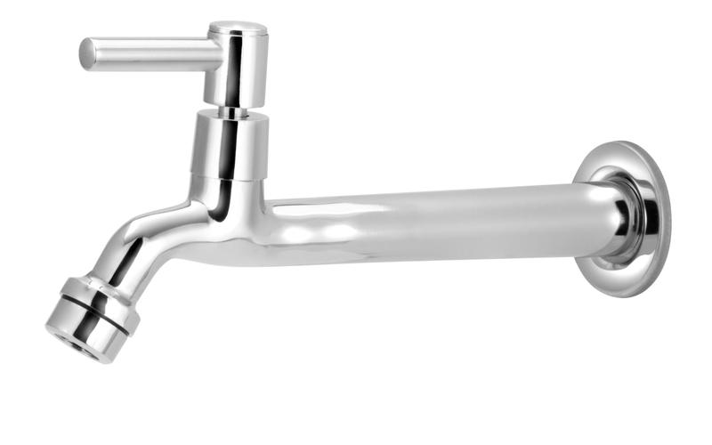 Torneira Tanque/jardim/cozinha Reta Parede Metal 22cm 1/4v Menor preço em Torneira Tanque/jardim/cozinha Reta Parede Metal 22cm 1/4v