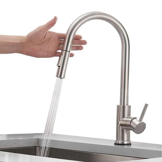 Imagem de Torneira Touch Extensiva Bancada Cozinha Misturador Monocomando Gourmet