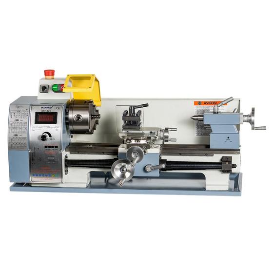 Torno de bancada profissional Ø210400 mm 1100W MANROD MR-325 Menor preço em Torno de bancada profissional Ø210400 mm 1100W MANROD MR-325