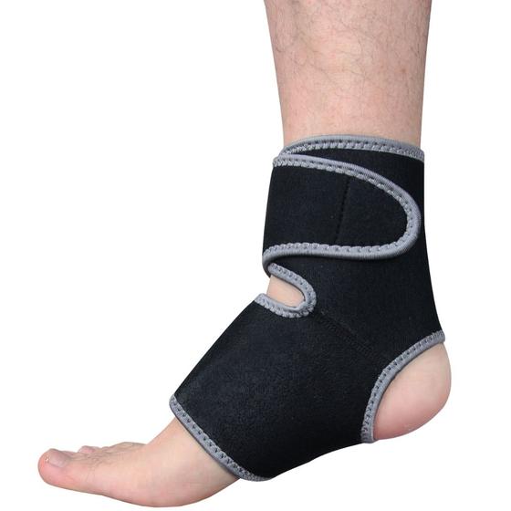 Imagem de Tornozeleira Compressão Ajustável em Neoprene Tornozelo Esquerdo/Direito Vollo