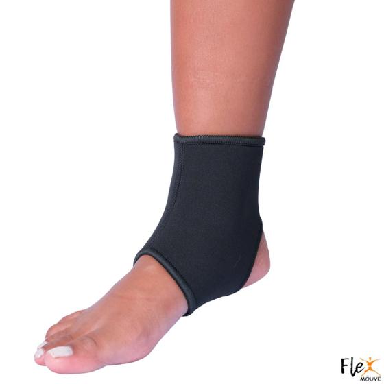 Tornozeleira Compressão Cano Curto Neoprene Fitness Treino Exercício Funcional Exercícios Esporte - Flex Mouve Imagem de Tornozeleira Compressão Cano Curto Neoprene Fitness Treino Exercício Funcional Exercícios Esporte