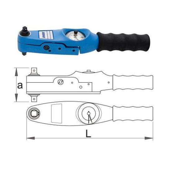 Imagem de Torquimetro 3/8" 840nm 261 Unior 607139