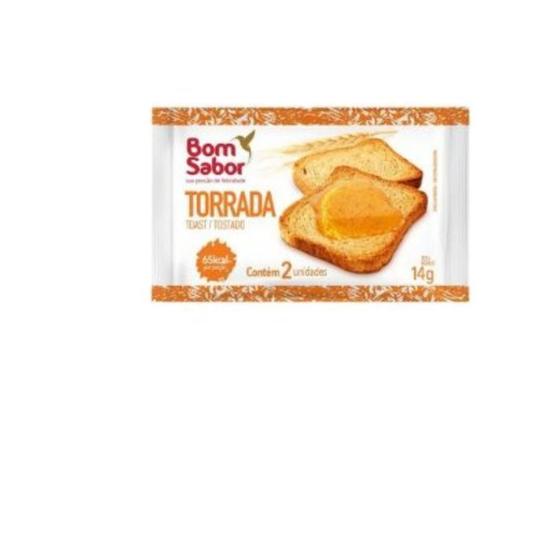 Imagem de Torrada Bom Sabor Tradicional 14g sache com 2 un - Kit 20 UN