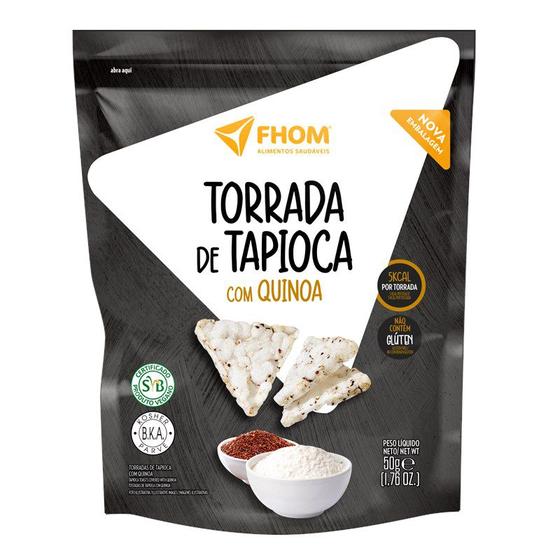 Imagem de Torrada de Tapioca com Quinoa 50g Vegano Sem Glúten FHOM