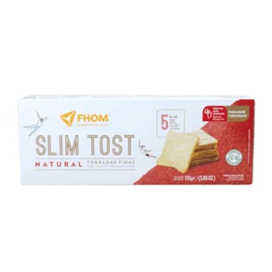 Imagem de Torrada Vegana Slim Tost Natural FHOM 110g