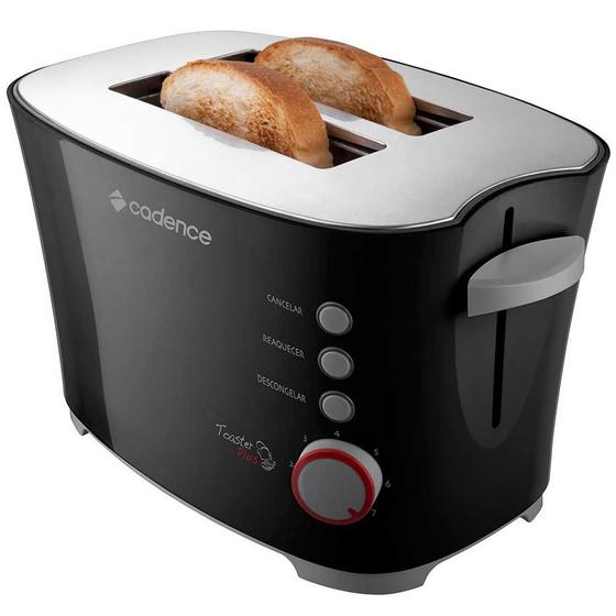 Imagem de Torradeira Cadence Preta Toaster Plus TOR105