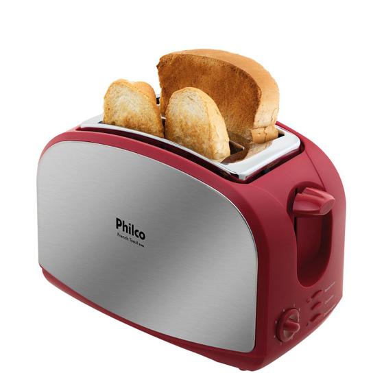 Imagem de Torradeira Philco French Toast Inox Vermelho 900W