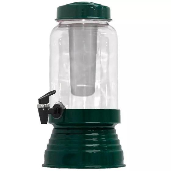 Imagem de Torre Cervejeira Vidro E Dispenser De Gelo 3L - Verde Escuro
